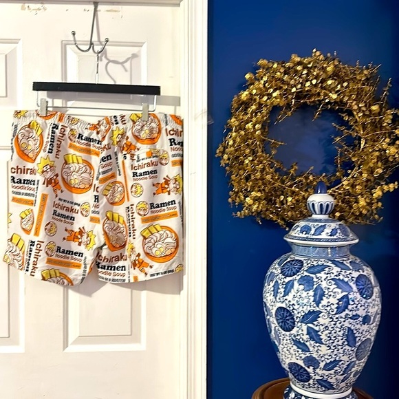 Men’s Naruto Ichiraku Ramen Noodle Soup Swim Trunks Shippuden Collection Size XL - Picture 5 of 7